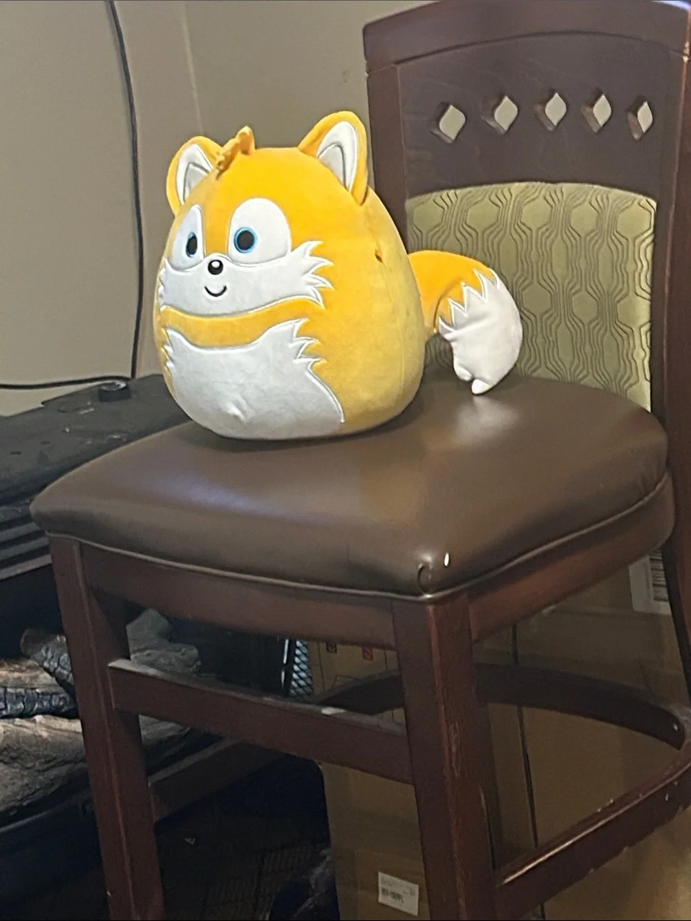 Squishmallows Yellow Fox Plush Accent Pillow